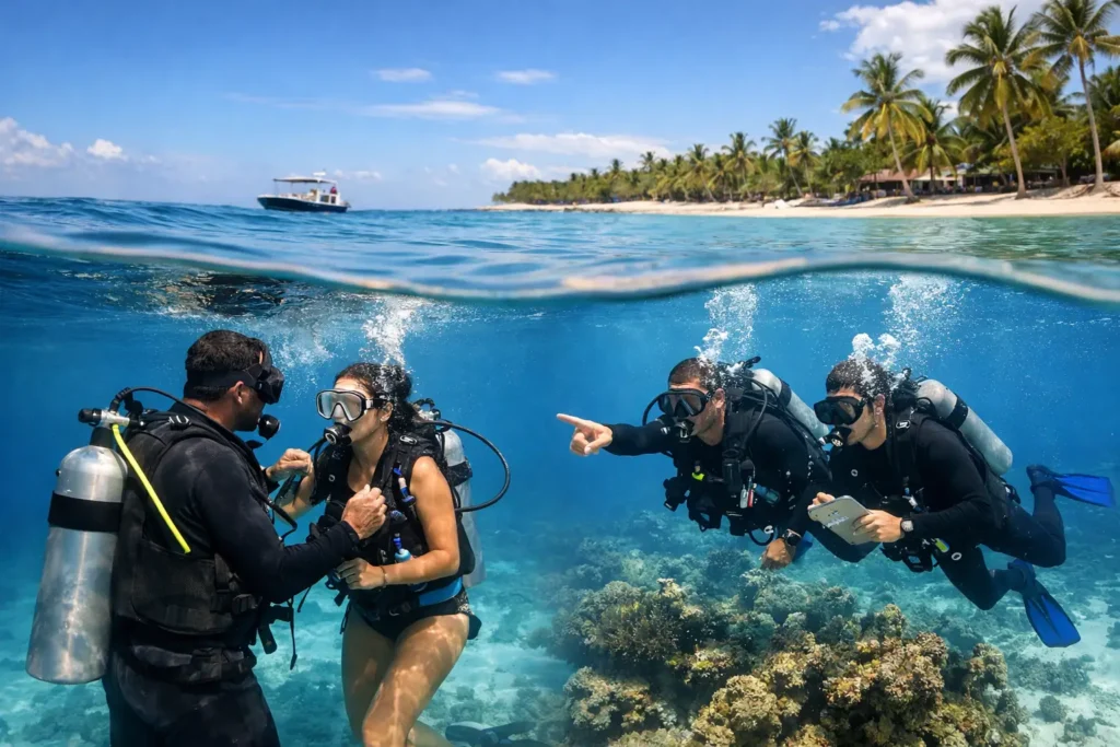 Try Scuba Versus a Certification Course in Bayahibe